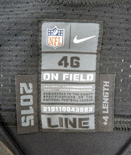 2015 San Francisco 49ers Blank Igra izdana Black Jersey Color Rush 46 DP30140 - Neintred NFL igra rabljeni