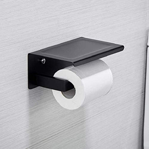 WSZJJ Metalni toaletni držač za toaletni papir i drhtavo od nehrđajućeg čelika Kupatilo, držač za rolo papira