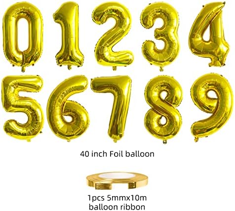 ESHILP 40 inčni broj balon balona broj 80 Jumbo divovski balon broj 80 balon za 80. rođendan ukras za zabavu