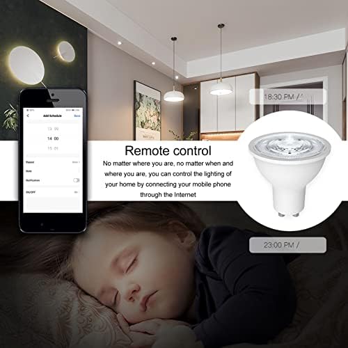 Ftvogue pametne sijalice za domaćinstvo Grafiti Smart LED glava lampe Rgbww zatamnjena sijalica 5w čaša