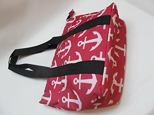 2 Set torbe za ručak lako za nošenje izolovana torba za ručak za višekratnu upotrebu-Sidra Pink & amp; Black