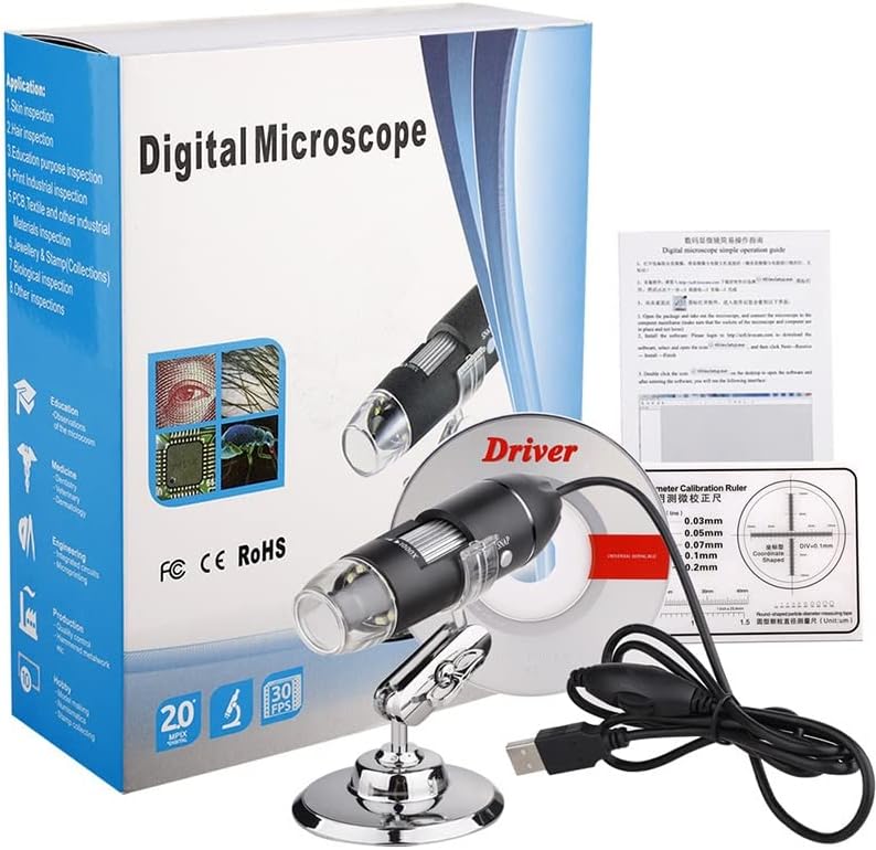 Oprema za mikroskop 0-1000x USB prijenosni digitalni mikroskop USB interfejs elektronski mikroskopi sa 8
