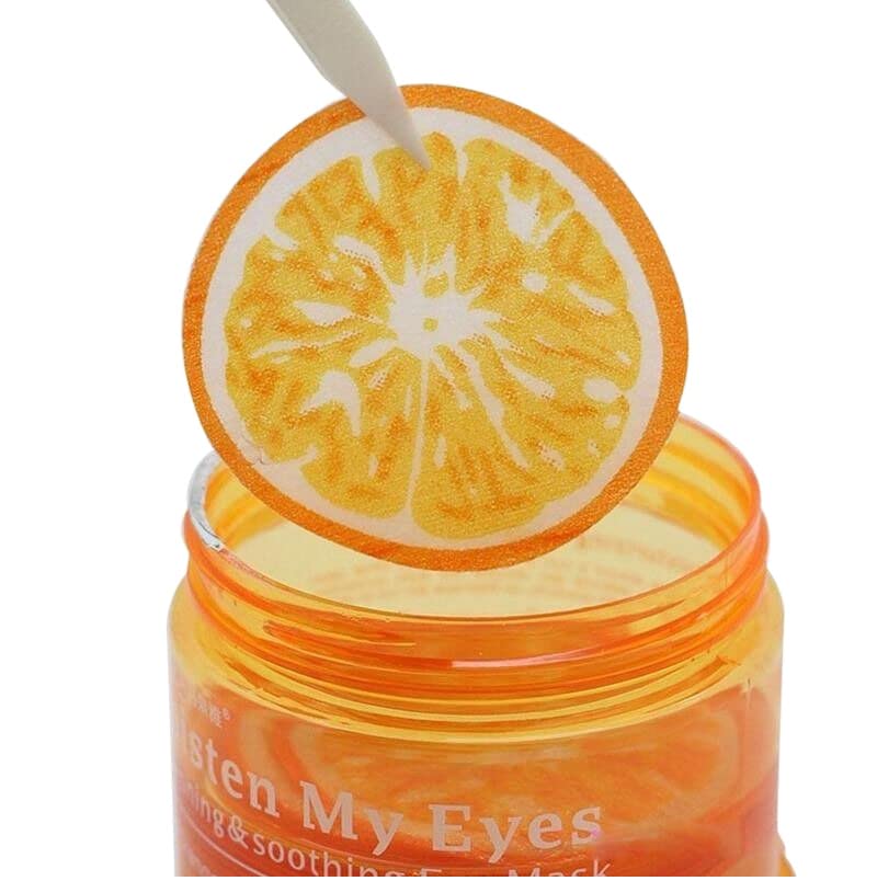 Yiylunneo narančasti maski zakrpa hidratantne svjetlosne vrećice za oči vitamin C maska ​​za oči zeleni