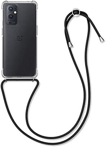 KWMobile Crossbody Case kompatibilan sa česticom OnePlus 9 Pro - Clear TPU telefon s kablom za vrpce - prozirna