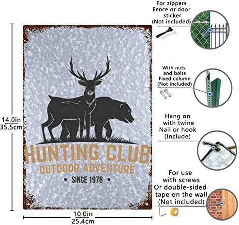 Terme lov pocinčani vintage znakovi Decor Outhouse bar potpisan trendi smiješni zidni dekor Pokloni za lov