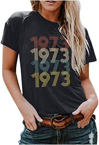 50. rođendanski poklon Vintage 1973 Muškarci Žene 50 godina Majica Majica Majica Print ljetni rođendan Izlasci