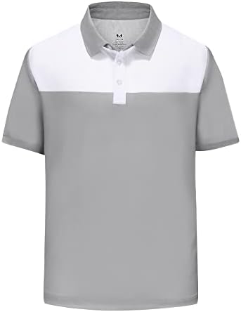 Muška kratka rukava Polo majica u boji blok Sportska Golf majica Dry Fit moisture Wicking performance Shirt