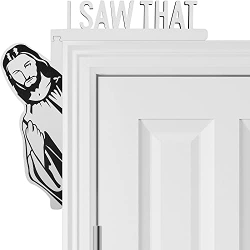 Video sam da je Isus vrata Sitter smiješan kućni dekor Isus vidio sam ta vješalica za vuču ugao ugaonog