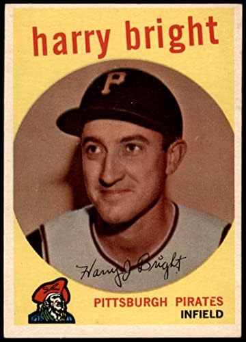 1959 TOPPS 523 Harry Bright Pittsburgh Pirates Ex / MT Pirati