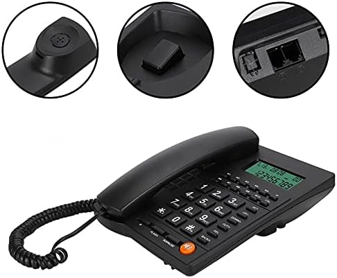 MXiaoxia Početna Telefon za prikaz pozivatelja ID telefon za kućni uredski hotel Restoran Black Home Telefon