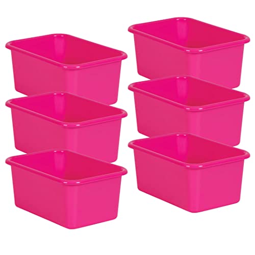 Nastavnik je stvorio resurse ružičaste male plastične spremište za odlaganje, pakovanje od 6