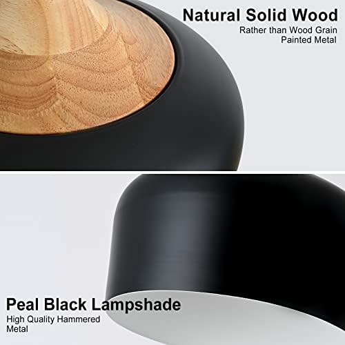 Eustace viseća lampa moderna rasvjeta lampiona, drvena kupola minimalistička Industrijska stropna viseća