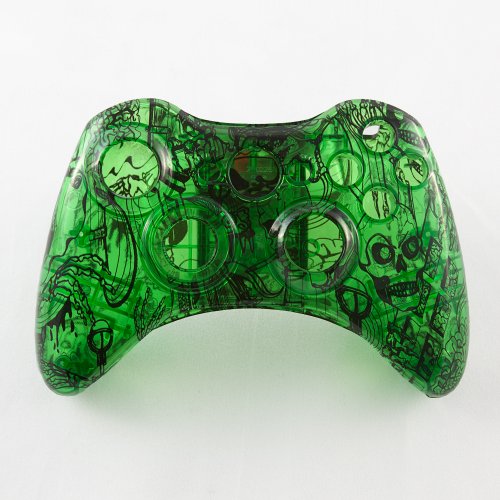 Clear Green Kooky lolls Custom Custom Construktora školjka za Xbox 360