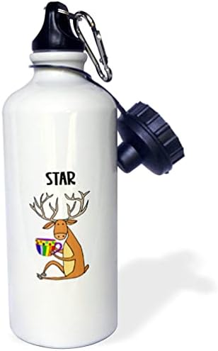 3drose smiješna dolara jelena nazvana zvijezda pijenja kafu - boce za vodu