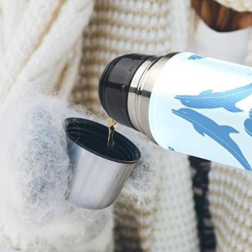 Koža od nehrđajućeg čelika Vakuum izolirana šalica dupinska termos boca vode za vruće i hladne napitke djeca