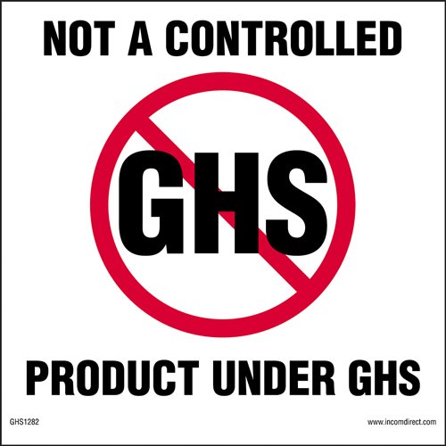 GHS / HazCom 2012: GHS oznaka proizvoda nije kontrolisana, vinil