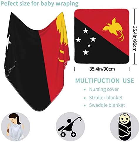 Zastava države Papua Nova Gvineja Baby Prekrivač Besplatno za dojenčad novorođenčad Swaddle Cover Wrap