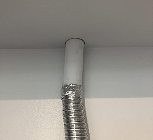 KuangbbbTools 2 x 65 'debljina 4,0 mil / 0,1 mm aluminijumska folija traka od aluminijskog zraka traka za aluminijumske aluminijske folije za popravke cijevi HVAC ili više 2 rola