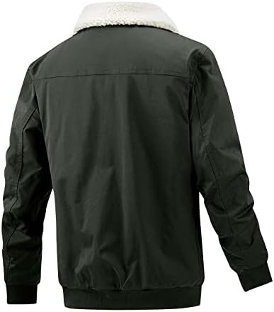 Xiaxogool Winter Jackets za muškarce, Muška teška sherpa runo Kamionska jakna Revel Casual Cargo jakna Topli