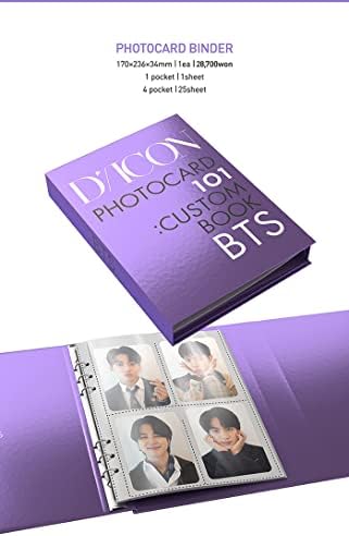KAKAO M [BTS] Dicon PhotoCard 101: Custom Book: Iza BTS-a od 2018. godine, zlato