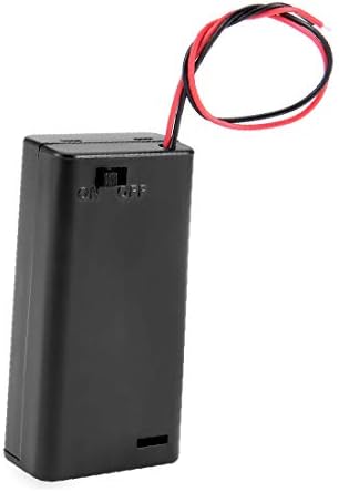 X-DREE držač kutije za skladištenje plastike ožičen za 2 x aa 3V baterija (Caja de almacenamiento de plástico