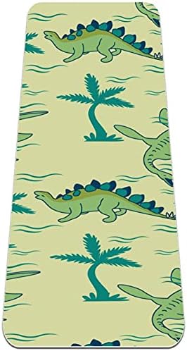 Siebzeh Dinosaur Palma uzorak Premium debeli Yoga Mat Eco Friendly Rubber Health & amp; fitnes non Slip