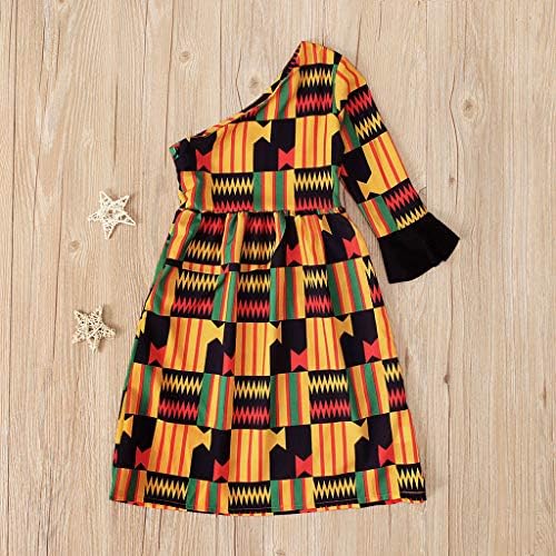 Toddler Dashiki Afrička party Baby Kids Girl Ramena odjeća plus veličina haljina za