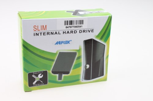 AGPtek® Crni 250GB 250 GB hard disk HDD za Microsoft Xbox 360 Slim