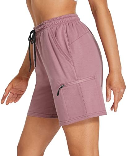 Specijalne ženske pamučne kratke hlače 7 '' Yoga Lounge Hotks znojene Bermuda Hlače za žene Gym Atletic
