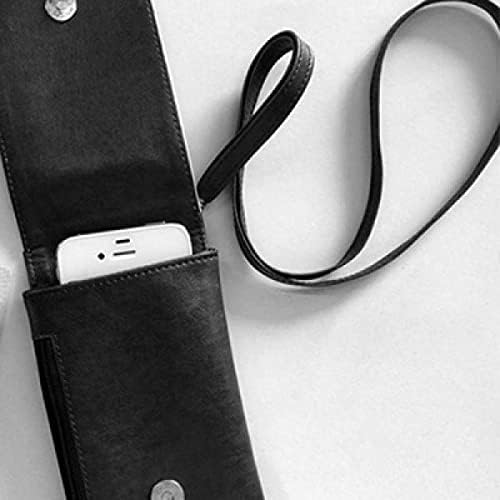 Ljudsko tijelo skica ručna kost telefon telefon novčanik torbica viseći mobilni torbica crnog džepa