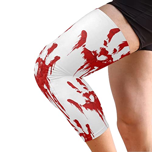 Zauya Halloween Bloody Zombie koljena za koljena Žene i muškarci, 2 pakovanje koljena za bolove za dolje,