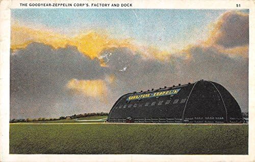Akron Ohio Goodyear-Zeppelin Corp Factory and Dock Antikni razglednica V22182
