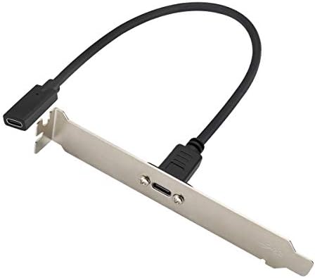 AAOTOKK 3.1TYP C do USB C vijak za vijak kabela 2 USB 3.1 Tip C Ženka na žensku ploču Kabel za montiranje,