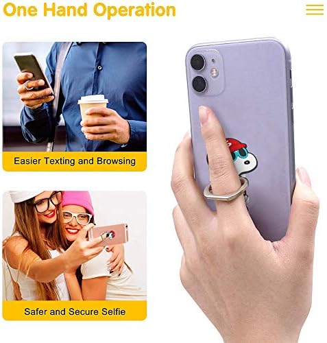FINEX 3 Kom Set Snoopy 2-u-1 mobilni mobilni mobilni telefon stalak za prstenje i držač za držač za iPhone Samsung Android