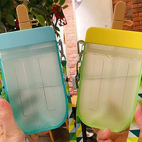 Slatke boce vode sa slamkama, kreativni sladoled plastični oblik pića pijene šalice BPA besplatno, prozirni