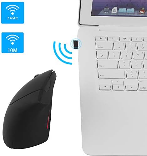 Miš za levu ruku, bežični vertikalni ergonomski optički miš prenosivi kancelarijski bežični miševi sa USB