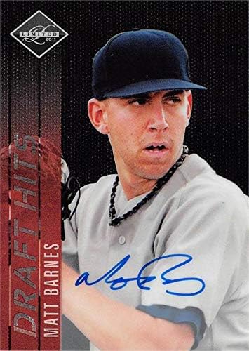 Autograph Warehouse 650155 Matt Barnes AUTOGREGED bejzbol kartica - Boston Red Sox, Uconn 2012 Panini Limited Nacrt Hits Rookie - No.6 LE 35-148