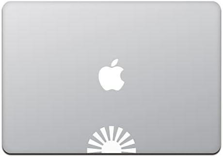 Ljubazni trgovina MacBook Air / Pro Macbook naljepnica Asahi zastava zastava za sunčanje bijeli m870-w