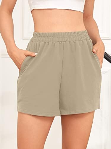 Autometet ženske zveške kratke hlače Atletski kratke hlače za visoke struke Ležerne prilike sa dnevnim boravke