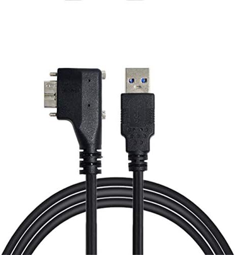 CABLECC dvostruki vijci 90 stupnjeva ugaonog kutanog mikro USB-a na USB3.0 Kabel podataka za industrijsku