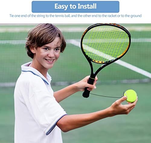 Yosoo Health Gear Swingball Replacement String and Ball, prenosive teniske loptice, lagani teniski trening