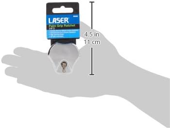 Laser 6580 Palm Grip Ratchet 3/8 D, srebro