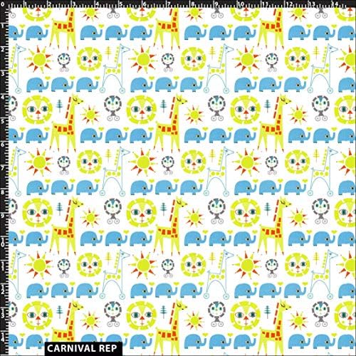 Konverzacijski zabavni životinjski Print pamučna tkanina za prošivanje pored dvorišta -