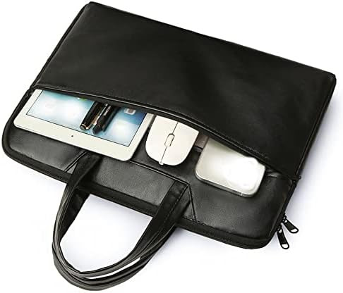 Xdchlk aktovka kože za muškarce torba za laptop uredski torba crne dokumente Portfolio torba Dizajner