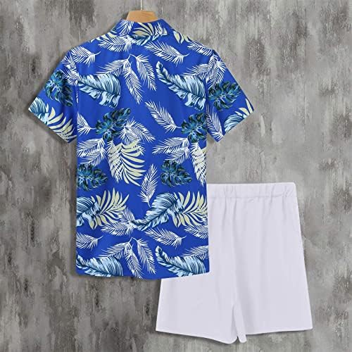 BMISEGM MENS odijelo Slim Fit Muške ljetni modni slobodno vrijeme Havajska obala Primorska kuća za odmor