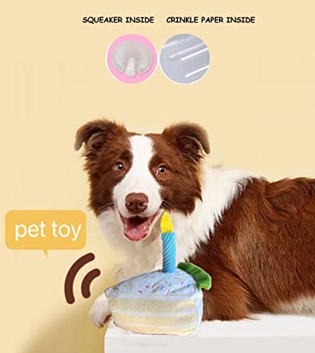 Rođendanski pokloni Torta i kost za pse | Igračke za pse s mekim punjenjem | Dobavljači za kućne ljubimce